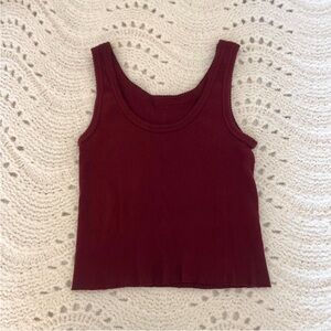 Women's Burgundy Tank Top